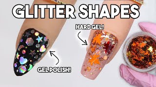 Encapsulated Glitter Nail Art With Gel  NO BUMPY NAILS [upl. by Asiret]