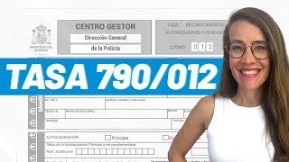 💳 Expedición de la Tarjeta de Residencia cómo rellenar la Tasa 790 Código 012 [upl. by Winonah]