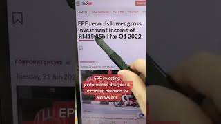 EPF KWSP Dividend Prediction for 2022 2023 HERE shorts [upl. by Nirra]