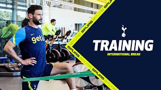 Hugo Lloris returns to Hotspur Way  TRAINING [upl. by Jedthus]