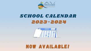 LCSD 20232024 Calendar Now Available [upl. by Litt]