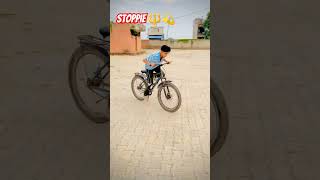 Cycle stoppie practice ✌🏼🔱😂 stunt shorts rider stoppie cycling music nature short [upl. by Terchie]