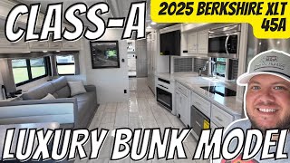 Two Bath LUXURY Bunk Model Class A Motorhome  2025 Berkshire XLT 45A [upl. by Cliffes]