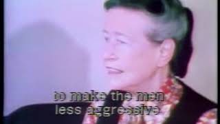 Simone de Beauvoir interview in English 1976 [upl. by Sualokcin114]