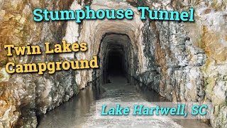 Twin Lakes COE Campground  Lake Hartwell  Exploring Stumphouse Tunnel [upl. by Nnaecyoj155]