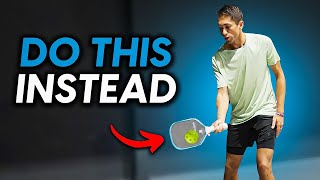 Pro Pickleball Players NEVER Slice Their Returns Anymore Heres Why [upl. by Harding]