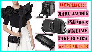 MARC JACOBS SNAPSHOT DTM BLACK  FAKE REVIEW  ORIGINAL PRICE  SAD LIFE 😂 [upl. by Vharat]