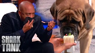 Shark Tanks US  Daymond John Tastes Dogues Delicious DOG FOOD [upl. by Clein]