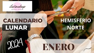 Calendario Lunar Enero 2024Cortarse el cabello y depilarse en el Hemisferio Norte [upl. by Gunthar]