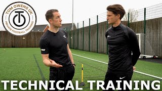 Technical Training With A Professional Football Trainer  Full Training Session With Tom Owens UK [upl. by Lyon]