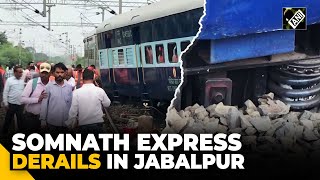 2 coaches of Somnath Express derail in Jabalpur 200m ahead of destination No casualty reported [upl. by Sedruol]