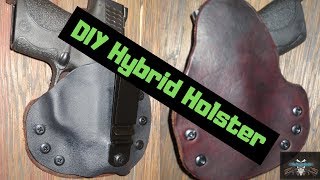 How to make a hybrid leather and Kydex IWB holster at home step by step [upl. by Yanal369]