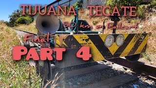 Impossible railroad on Railcart arriving to Tecate from Tijuana [upl. by Star]