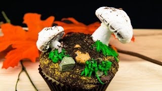 Mushroom Cupcakes Meringue Mushroom Cupcake Recipe from Cookies Cupcakes and Cardio [upl. by Akirehc]