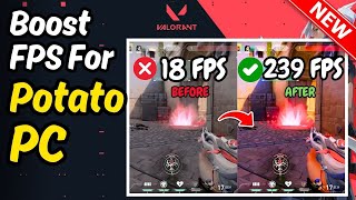 How to make valorant run better on low end pc UPDATED [upl. by Airitac]