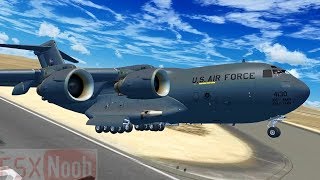 Alphasim  Virtavia C17 Globemaster III Model Details  FSX Gameplay HD [upl. by Lokcin]