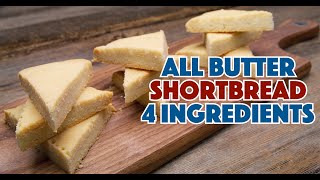 Grans Scottish Shortbread Recipe  4 Ingredients Glen And Friends Cooking [upl. by Nanyt]