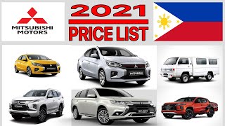 MITSUBISHI PRICE LIST IN PHILIPPINES 2021 [upl. by Strawn]