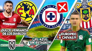 La quotVENGANZAquot del Toluca vs América🔥 Cruz Azul se quedaría SIN ESTADIO❌Chivas va x crack quotEUROPEOquot [upl. by Einnal43]