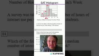 SAT Histograms shorts maths satmath sat graph histogram interpretation [upl. by Yenaiv]