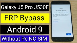 Galaxy J5 Pro J530F FRP Bypass u6  SMJ530F FRP Bypass  j530f u6 frp bypass  j530f u6 frp 90 [upl. by Delwin]