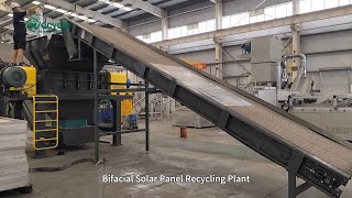 Endoflife BiFacial Solar Panel Recycling Plant 45 TonHour [upl. by Ybocaj]