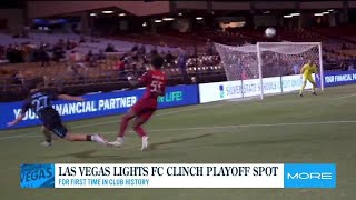 Las Vegas Lights FC clinch playoffs spot [upl. by Niarda]