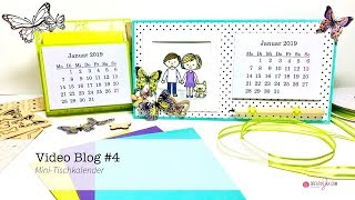 Video Blog 4  Das Jahr beginnt  mit einem MiniTischkalender [upl. by Luhem]