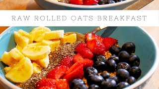 Rolled Oats Breakfast VERY Filling and Delicious  LottaVeg Plant Based Recipes Video [upl. by Ahsenre]