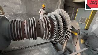 Sandblasting of Turbine Rotor of impulse Reaction Turbine [upl. by Nigam]