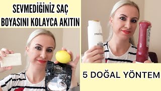 Saç Boyası Nasıl Akıtılır  Doğal Denenmiş 5 Farklı Yöntem [upl. by Mulcahy650]