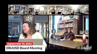 ERUUSD Schoolboard Meeting  09102024 [upl. by Yerxa]