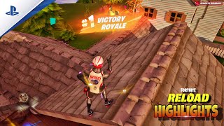 FORTNITE RELOAD WITH GYRO CONTROLS  GAMEPLAY HIGHLIGHT IN 4K [upl. by Camilia571]