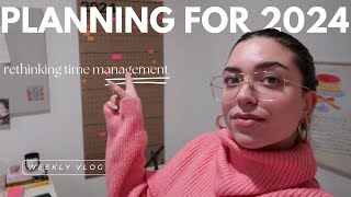 Rethinking Time Management in 2024  weekly vlog [upl. by Erbas31]