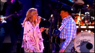 George Strait When Did You Stop Loving Me Live HD with Sheryl Crow [upl. by Anivad]