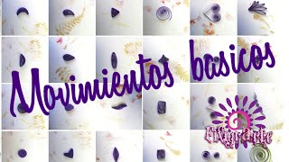 🌟25 MOVIMIENTOS BÁSICOS en FILIGRANA de papel Paso a paso [upl. by Lael]