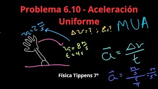 Física Tippens 610  Sección 63 Aceleración Uniforme [upl. by Reeher187]