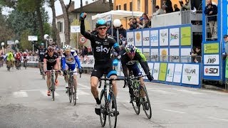 Coppi e Bartali 2014 arrivo 1 Tappa  vittoria di Ben Swift [upl. by Ylenats132]