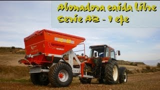 Abonadora caída libre  fertilizer spreader  épandeur dengrais AB60  Santamaría [upl. by Ignatius194]