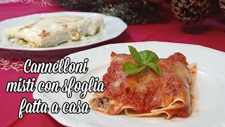 Cannelloni misti con Sfoglia fatta in casa  Sfizi amp Delizie [upl. by Mattox]