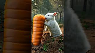 Bunny Eating a Giant Carrot – So Adorable 🐰🥕💖 story funny [upl. by Baiel]