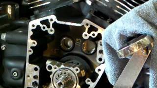 19 Harley cam chain tensioner replacement on a Twin Cam [upl. by Ledairam]