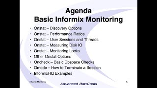 Informix Tutorial  Basic Informix Server Monitoring by Lester Knutsen [upl. by Hunfredo]