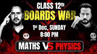 Class 12th Maths vs Physics MCQs War with Ashu Sir amp Ushank Sir  Board 202425 Special Preparation [upl. by Kirsch]