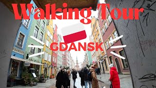 Walking tour Gdansk Poland 🇵🇱 Old Town 4K 60FPS UHD ASMR [upl. by Elleiram]