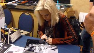 Cherie Currie of The Runaways signing autographs  TopSignaturescom [upl. by Little]