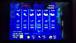 The Weather Network Timmins Tue Dec 29th 2020 [upl. by Yduj]