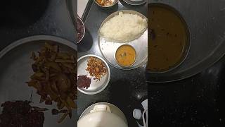 Daal  rice  laal saag  aalu bhujiya shorts ytshorts dinner [upl. by Hestia]