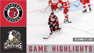 IceHogs Highlights IceHogs vs Griffins 122723 [upl. by Buffy]