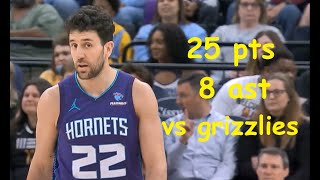 Vasilije Micic 25 Pts 8 Ast Charlotte Hornets vs Memphis Grizzlies HIGHLIGHTS [upl. by Wera]